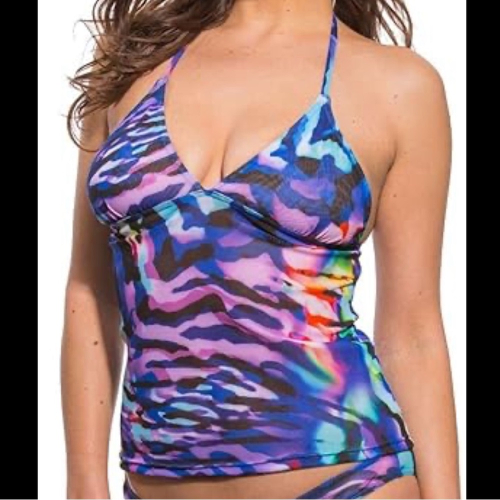Kiniki Tan Through Tankini Swim Top